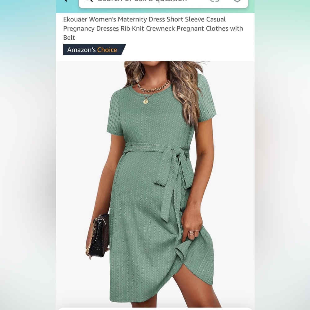 NWT. Sage Maternity Dress
